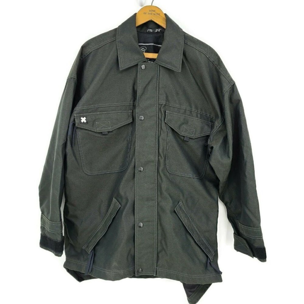 Vintage Quiksilver X Mechanical Snowboard Jacket Mens XS Army Green